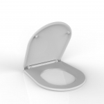 WC poti kaas Invena Glamour Limnos, valge v., 44 cm x 36 cm