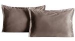 Dekoratiivpadjap&uuml;&uuml;r Restilo Velvet, tume beež v&auml;rv, 45 cm x 45 cm, 2 tk