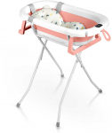 Kokkupandav beebivann, koos tarvikutega Ricokids RK-287, valge v./roosa v., 85 cm