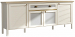 Konsoollaud Kalune Design FRN-21008, tamm v./kreemjasvalge/hall v., 44.2 cm x 201.8 cm x 82 cm