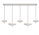 Valgusti lagi Trio Keaton, LED, 2300 - 4000 &deg;K, 5 x 50 W, valge v.