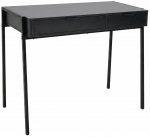 Kirjutuslaud sahtlitega Akord Furniture Factory Zentia, 100 cm x 45 cm, 80.5 cm, must v.