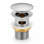 Klapp valamu jaoks koos &auml;ravooluga Akord Click-Clack, 102 mm, kroomi v.