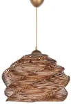Kahjustatud pakendiga toode. Valgusti rippuv Opviq Ruche 390FLH1607, E27, 1 x 60 W, pruun v. / pruun v.