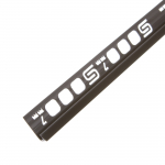 Viimistluslint, must, 2500 mm x 7 mm