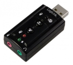 Adapter Logilink USB to 3.5mm 3.5mm female x 2, USB 2.0 A male, must v.