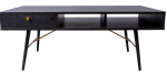 Kohvilaud Home4you Luxembourg 45040, must v., 115 cm x 60 cm x 45 cm