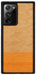 Telefoni &uuml;mbris Man&Wood Herringbone Arancia Black for Galaxy Note 20 Ultra, must v./oranž v., Samsung