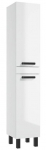 Eraldi seisev vannitoakapp Deftrans Capri C32, valge v./must v., 33 cm x 33 cm x 170 cm