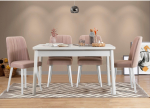 S&ouml;&ouml;gitoa komplekt Kalune Design Costa 0900 - 1 B, valge v./roosa v.