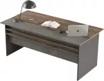 Kirjutuslaud Kalune Design VS1 - CGA, 180 cm x 75 cm, 89.5 cm, antratsiit v./pruun v./helehall v.