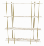 P&otilde;randariiul Kalune Design Moss 875ZNA4549, kuldne v./valge v., 180 cm x 160 cm x 29.6 cm