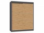 Riidekapp IGA 160, antratsiit v./tamm v., 160 cm x 61 cm x 200 cm