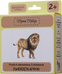 Pusle Mama Maluje Animals Of Africa 508610, 12 cm x 12 cm, 20 tk, mitmev&auml;rviline