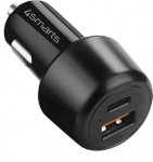 Auto laadija 4smarts VoltRoad Ultimate, USB Type C/USB Type A, must v., 83 W