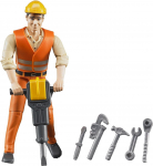 Komplekt Bruder bWorld 60020, 10.7 cm, 7 tk, oranž v./hall v.