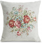 Dekoratiivpadjap&uuml;&uuml;r Tapestry J01H-02, eriv&auml;rviline/beež, 45 cm x 45 cm