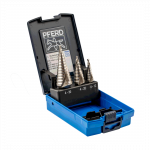 Astmeline puur, komplekt Pferd STB HSS 3, metall/teras/plast, hss, tri-flat, 4-30 mm x 9 cm