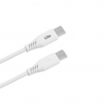 iLike CTT01 Vastupidav TPE USB-C kuni USB-C (T&uuml;&uuml;p-C) Kiire 3.1A Andme- ja Laadimiskaabel 1m Valge