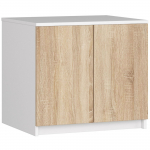 Kapp Akord S60, valge v./sonoma tamm v., 50 cm x 60 cm x 55 cm