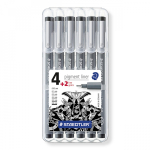 Rapidograaf Staedtler Pigment Liner, hall, 0.8 mm, 6 tk