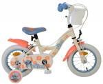 Lisaratastega laste jalgratas Volare Disney Stich, kreemjasvalge/sinine/oranž, 12"