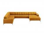 Nurgadiivan Micadoni Mamaia Velvet, kollane v., vasak, 327 x 256 cm x 75 cm