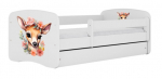 Lastevoodi Kocot Kids Bambi, valge v., 70 x 140 cm, ilma voodipesukastita, madratsiga