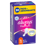 H&uuml;gieenisidemed Always Platinum Normal Size 1, 30 tk