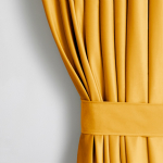 &Ouml;&ouml;kardin Restilo Velvet, sinep, 140 cm x 245 cm