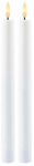 LED k&uuml;&uuml;nalde komplekt Sirius Sille Rechargeable LED-valgustusega, 25 cm, valge v., 2 tk