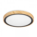 Valgusti plafoon Candellux Lighting Aflo, 3000 - 6000 &deg;K x 24 W, must v./puidu v.