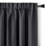 Pimendav kardin, lipsuga AmeliaHome Blackout, grafiit, 140 cm x 245 cm