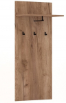Seinale kinnitatav riidepuu Bilbao BL21, 139.4 cm, tubakane tamm v.