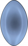 Taldrik serveerimine Revol Equinoxe, 35 cm x 22.3 cm x 4 cm, sinine v.