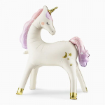 Fooliumist &otilde;hupall erikujuga PartyDeco Unicorn, valge v.