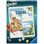 Maalimine numbrite j&auml;rgi Ravensburger CreArt Capri, pruun/kollane/helesinine