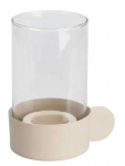 K&uuml;&uuml;nlahoidja Mondex Tea Light, klaas, &Oslash; 15 cm, 23.5 cm, l&auml;bipaistev/roosa