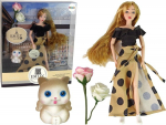 Nukk aksessuaaridega Lean Toys Emily, 30 cm, pruun v.