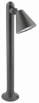 Vabalt seisev v&auml;lisvalgusti GTV Lustino-P, 20W, GU10, IP44, grafiit v., 10 cm x 50 cm