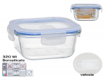 Toidukarp Kitchen&GO, 0.32 l, 12 cm x 12 cm, l&auml;bipaistev v.