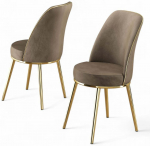 Toolide komplekt Kalune Design Pefa, kuld v./cappuccino, 42 cm x 45 cm x 91 cm, 2 tk