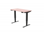 Arvutilaud reguleeritava k&otilde;rgusega Desktronic HomePro 42 855, 160 cm x 80 cm, 126 cm, must v./roosa v.