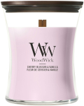 K&uuml;&uuml;nal, l&otilde;hna WoodWick Cherry Blossom & Vanilla, 50 - 65 h, 275 g, roosa v.