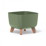 Lillepott Prosperplast Gracia Square, plastik, &Oslash; 24 cm, roheline v.
