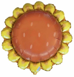 Fooliumist &otilde;hupall erikujuga/&uuml;mmargune GoDan Sunflower, kollane v./oranž v.