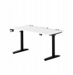 S&uuml;learvutilaud reguleeritava k&otilde;rgusega Diablo Chairs X-Forge 1400, 140 cm x 70 cm, 73 - 122 cm, valge v./must v.