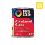 Emailv&auml;rv, universaalsed Pentacolor Alkydamel, l&auml;ikiv, 0.9 kg, kollane v.