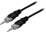 Juhe Deltaco MM-150 3.5 mm Male, 3.5 mm Male, 2 m, must v.
