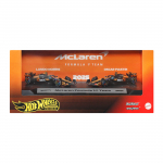 M&auml;nguautode komplekt Mattel Hot Wheels Premium F1 Mclaren Formula 1 Team Of Piastri & Norris JMM91, 1:64, must v./oranž v.